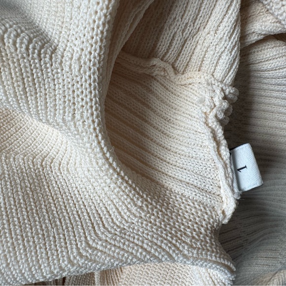 Sandro Cream Ruffle Top - Picture 2 of 3